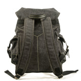 Casual Student Leather Backpack