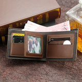 Leather Wallet with Coin Bag