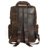 Retro Large Capacity Leather Backpack