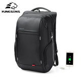 Kingsons 15"17"  Laptop Backpack with External USB Charge
